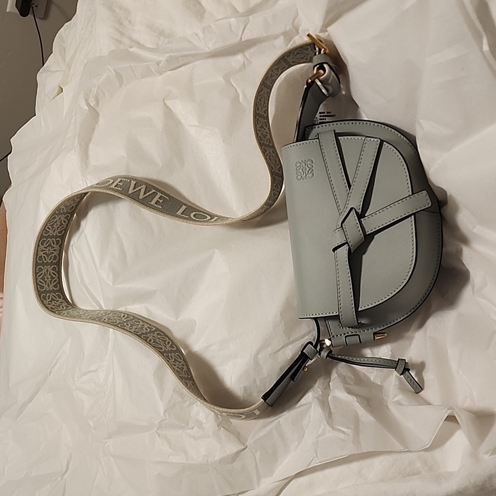 Loewe mini gate ash grey